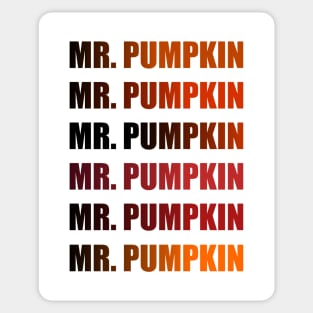 Mr. Pumpkin Sticker